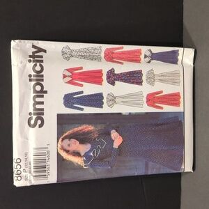 Simplicity 8656 Uncut Sewing Pattern Vintage Dresses Size P (12,14,16)